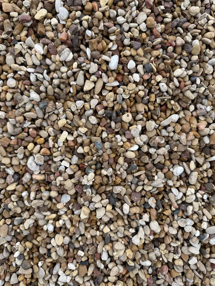 Pea gravel product sample